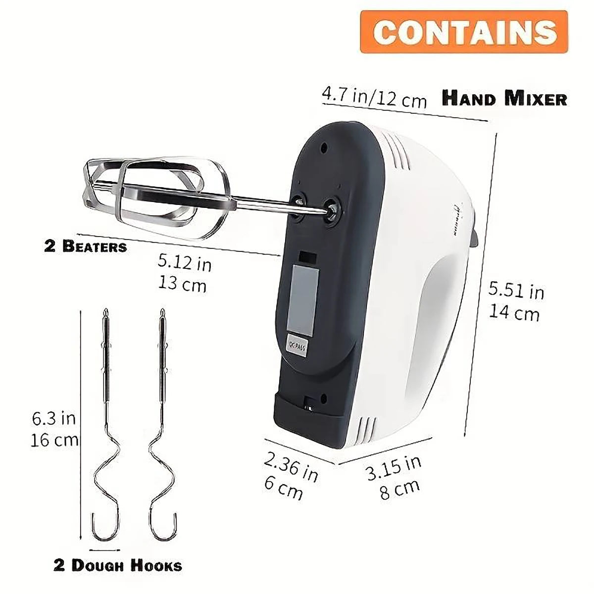 Mini 7-Speed Handheld Electric Egg Beater