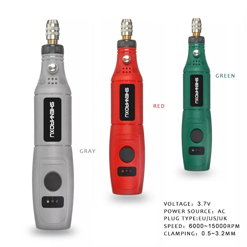 SHENHAOXU Mini Electric Engraving & Grinding Tool Set