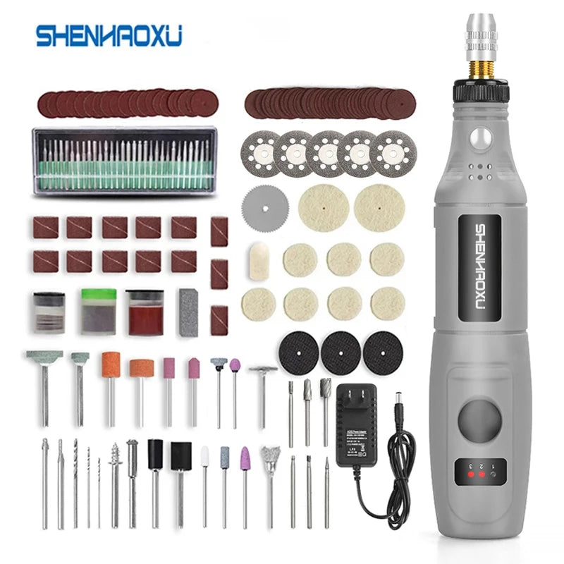 SHENHAOXU Mini Electric Engraving & Grinding Tool Set