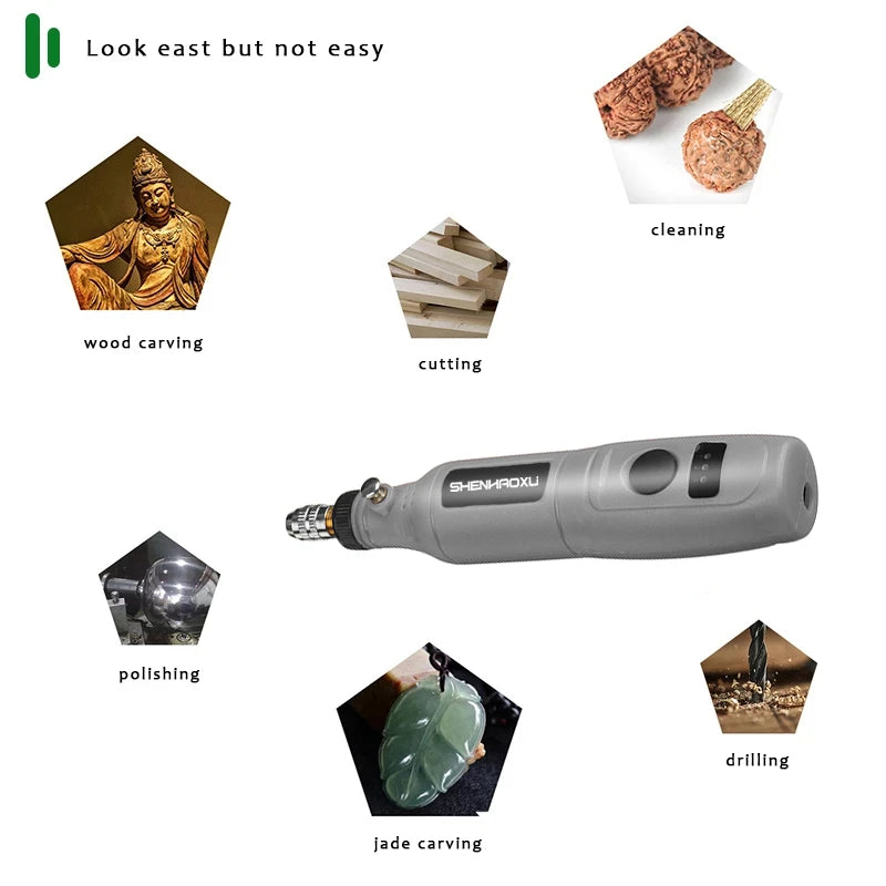 SHENHAOXU Mini Electric Engraving & Grinding Tool Set
