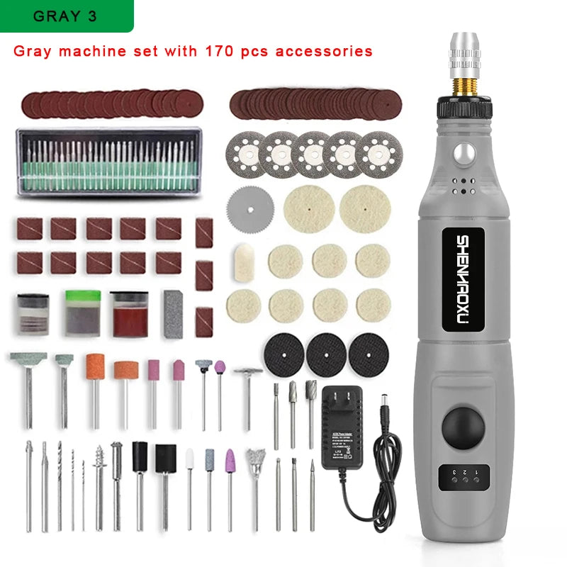SHENHAOXU Mini Electric Engraving & Grinding Tool Set