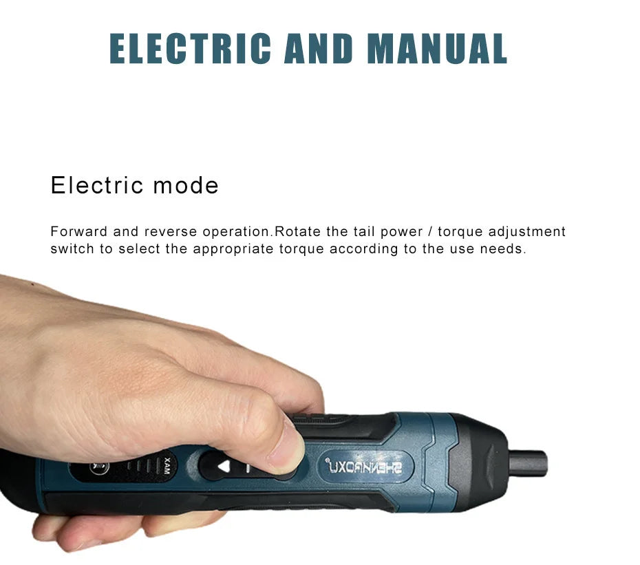 3.6V Cordless Electric Screwdriver Set – Rechargeable Mini Drill