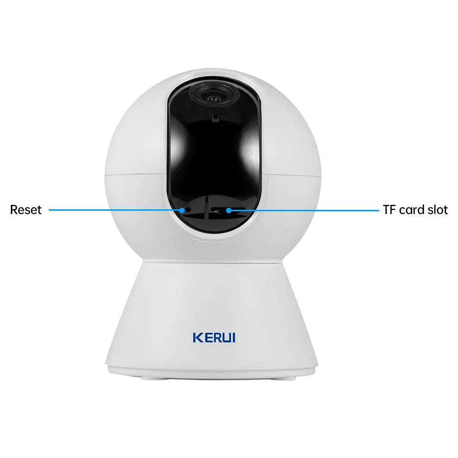 KERUI 4K Mini WiFi Indoor IP Camera – Tuya Smart Auto-Tracking CCTV