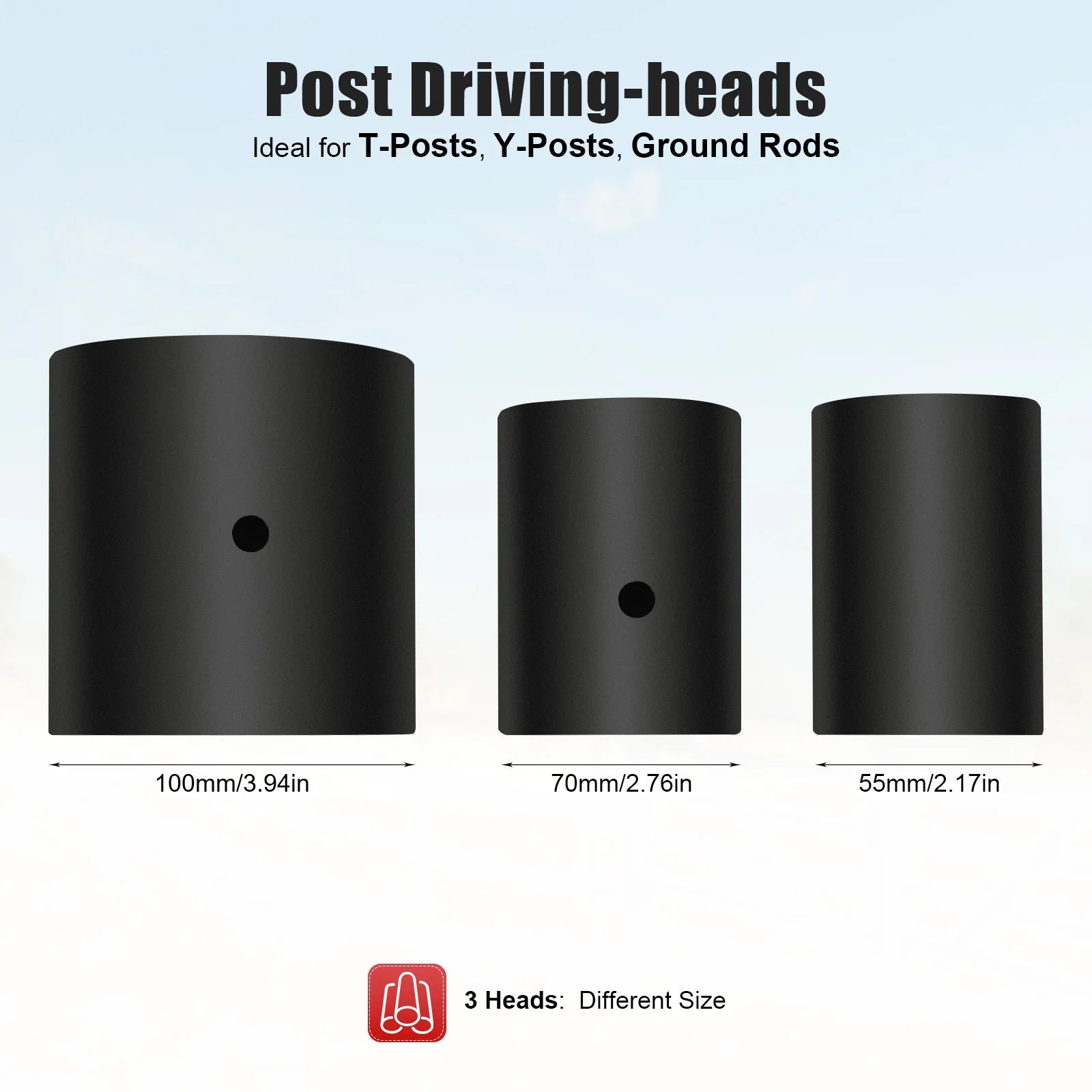 52CC Gas Post Driver Kit – 2-Stroke 1900W, 6500RPM