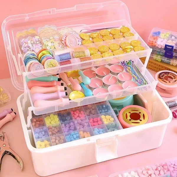 2/3-Layer Foldable Plastic Makeup & Jewelry Organizer