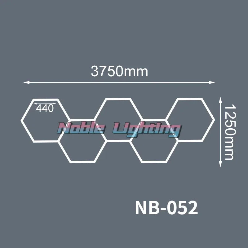 Hexagon LED Garage Light for Workshop & Barber