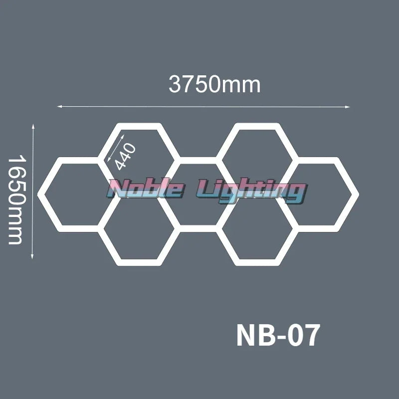 Hexagon LED Garage Light for Workshop & Barber