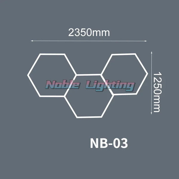 Hexagon LED Garage Light for Workshop & Barber