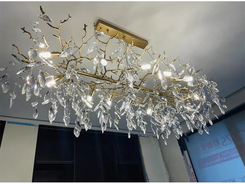 Luxury Gold Crystal LED Chandelier