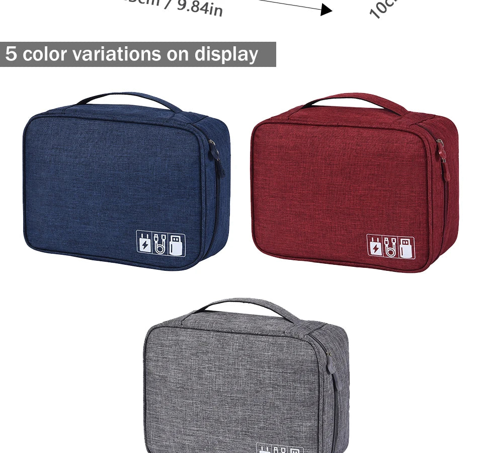 Waterproof Portable Cable Storage Organizer Bag