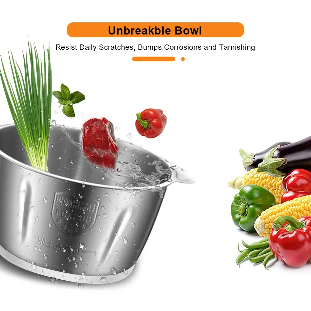 Electric Meat Grinder & Food Chopper Stainless Steel