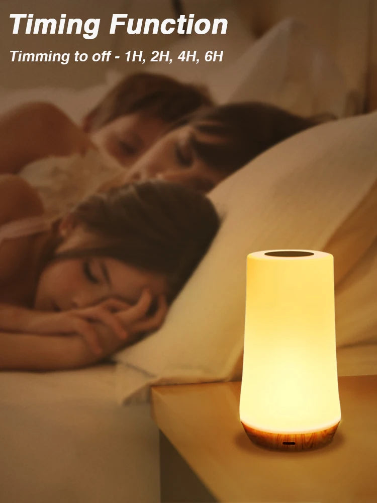 RGB LED Night Light – 13-Color Touch & Remote Control Lamp