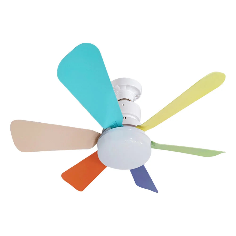 Small Ceiling Fan with Light & Remote