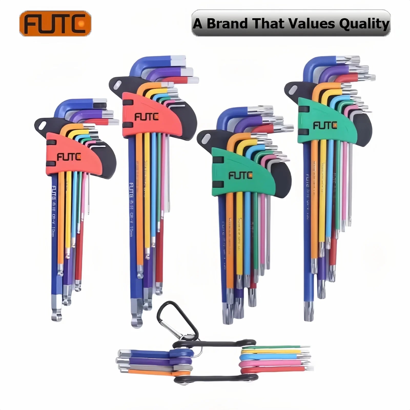 9PCS Long Arm Hex Allen Key Wrench Set (1.5–10mm)