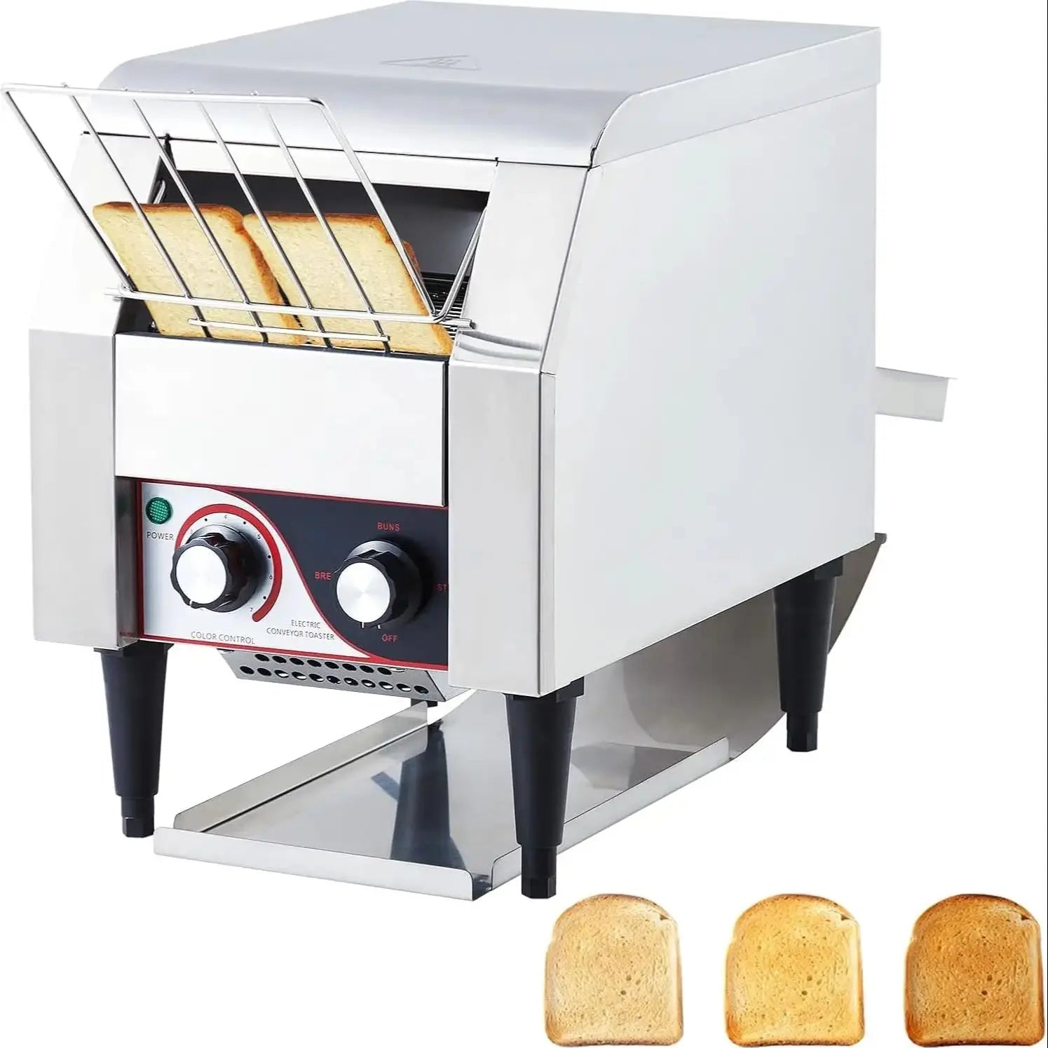 Commercial Conveyor Toaster 150 Slices/H Stainless Steel