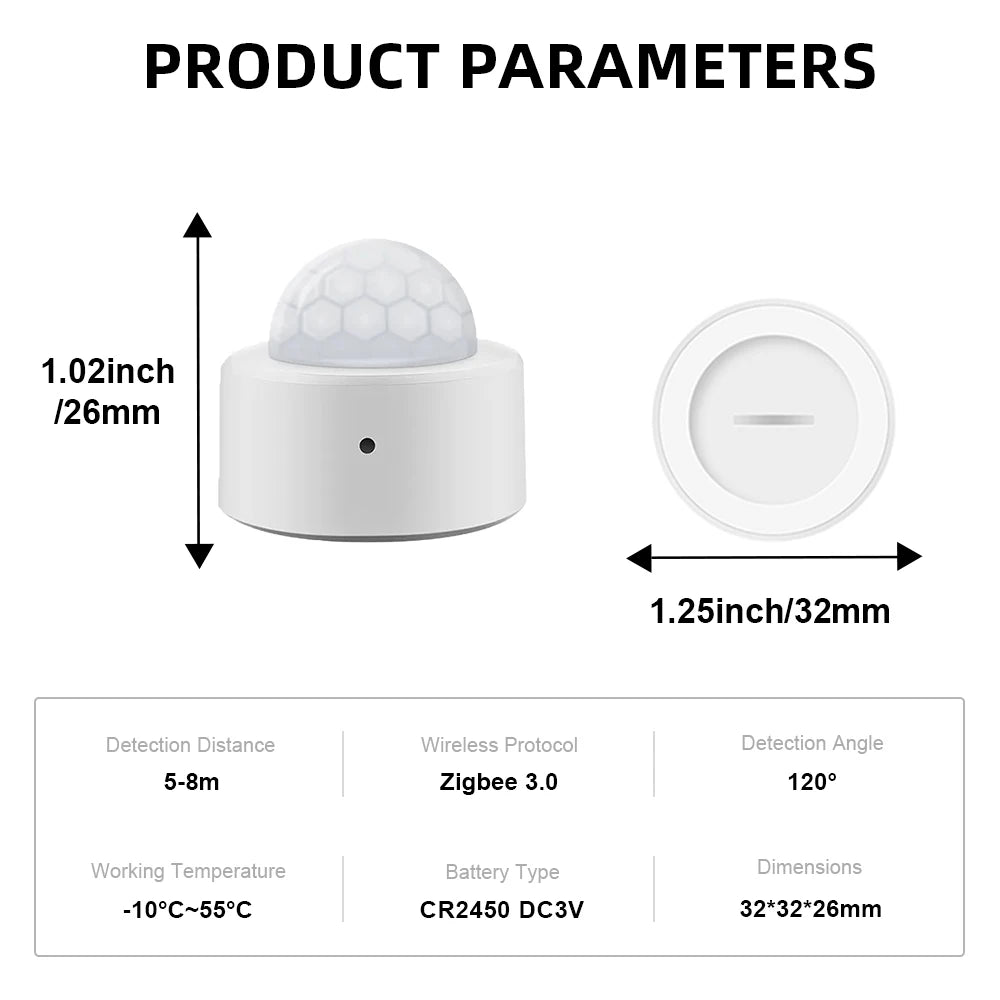 Tuya ZigBee PIR Motion Sensor – Smart Human Body Detector