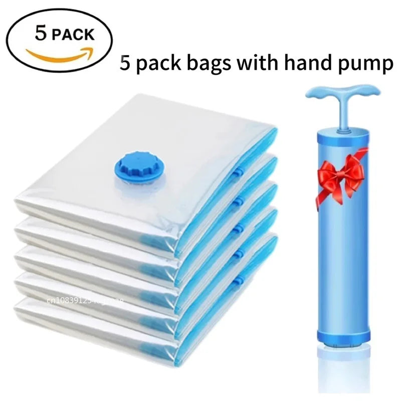 3/5PCS Vacuum Storage Bags for Clothes & Bedding