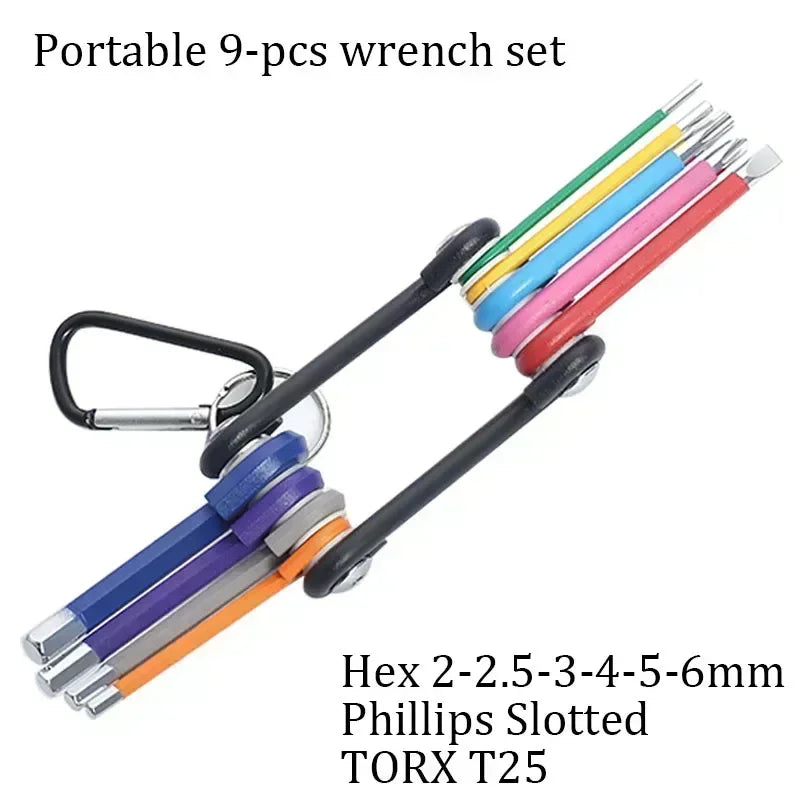 9PCS Long Arm Hex Allen Key Wrench Set (1.5–10mm)