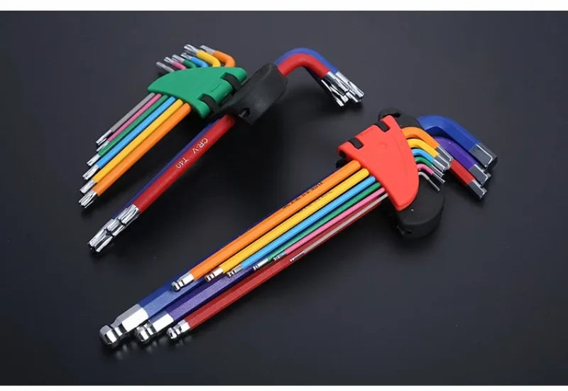 9PCS Long Arm Hex Allen Key Wrench Set (1.5–10mm)