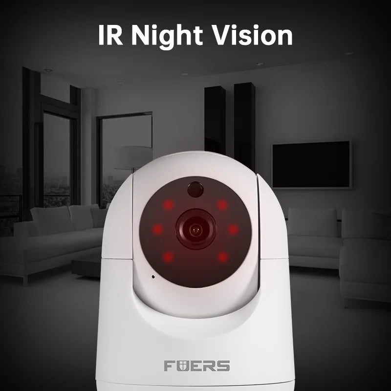 Fuers 8MP 4K Indoor WiFi IP Camera – Tuya Smart Auto-Tracking Baby Monitor