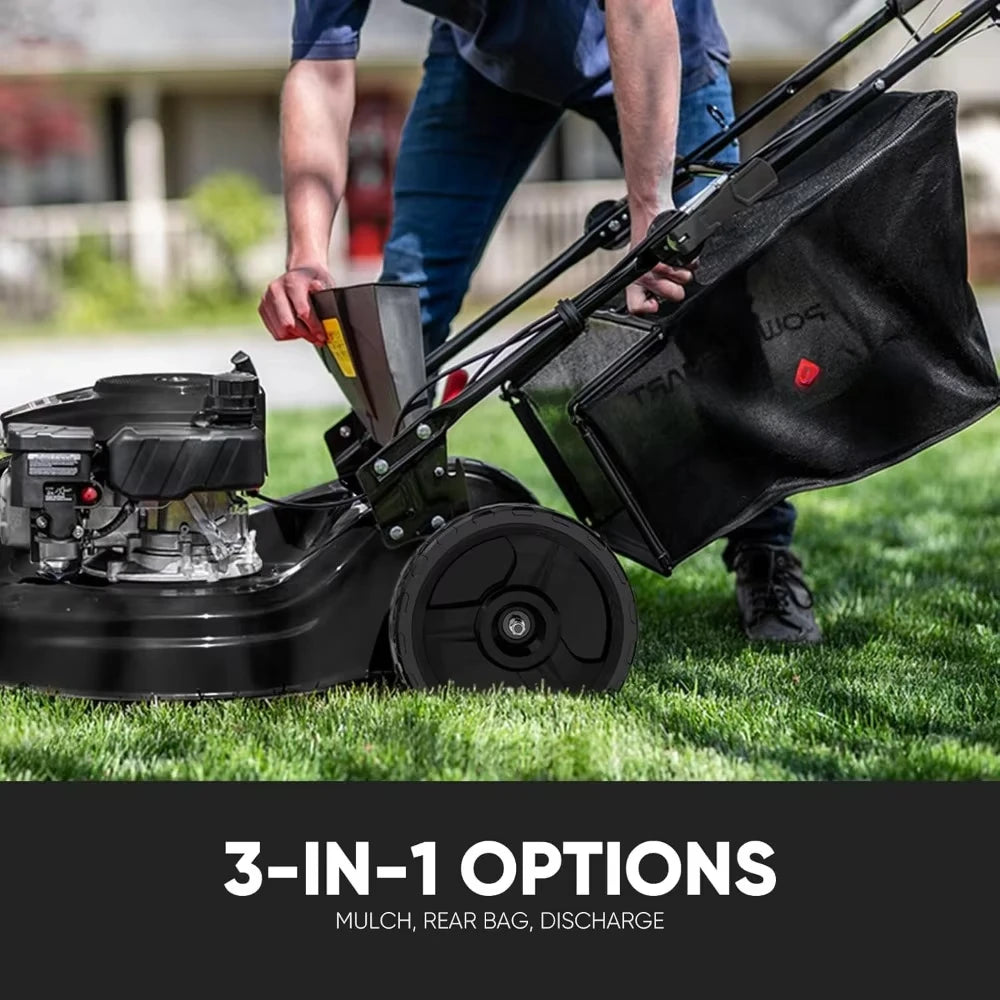 22" Self-Propelled Gas Lawn Mower, 170cc Engine