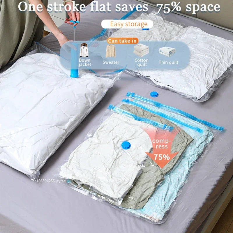 3/5PCS Vacuum Storage Bags for Clothes & Bedding
