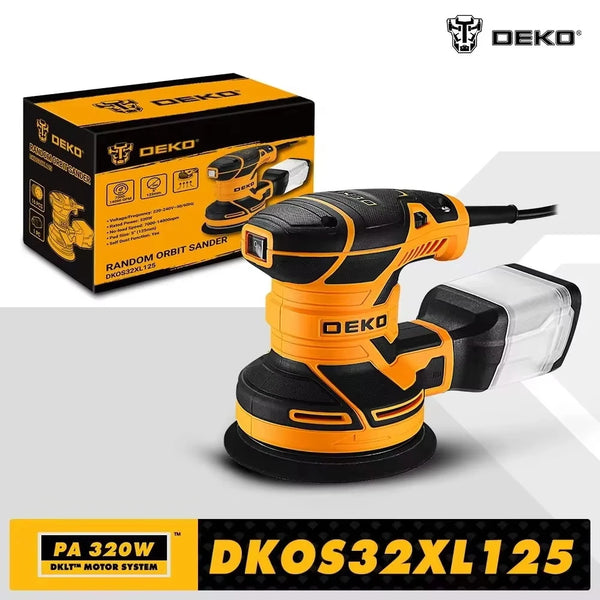 DEKO DKOS32XL125 320 W Random‑Orbit Sander