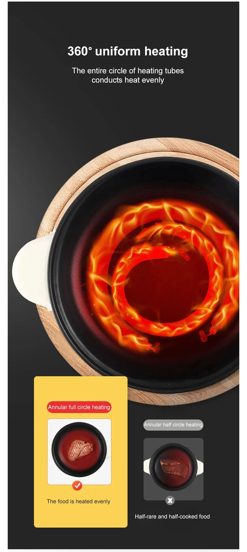 Double Layer Non-Stick Rice Cooker & Hot Pot