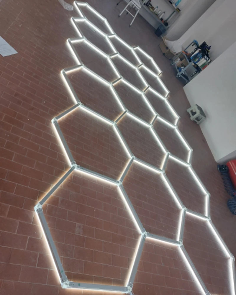 Hexagon LED Garage Light for Workshop & Barber