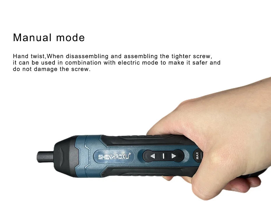 3.6V Cordless Electric Screwdriver Set – Rechargeable Mini Drill