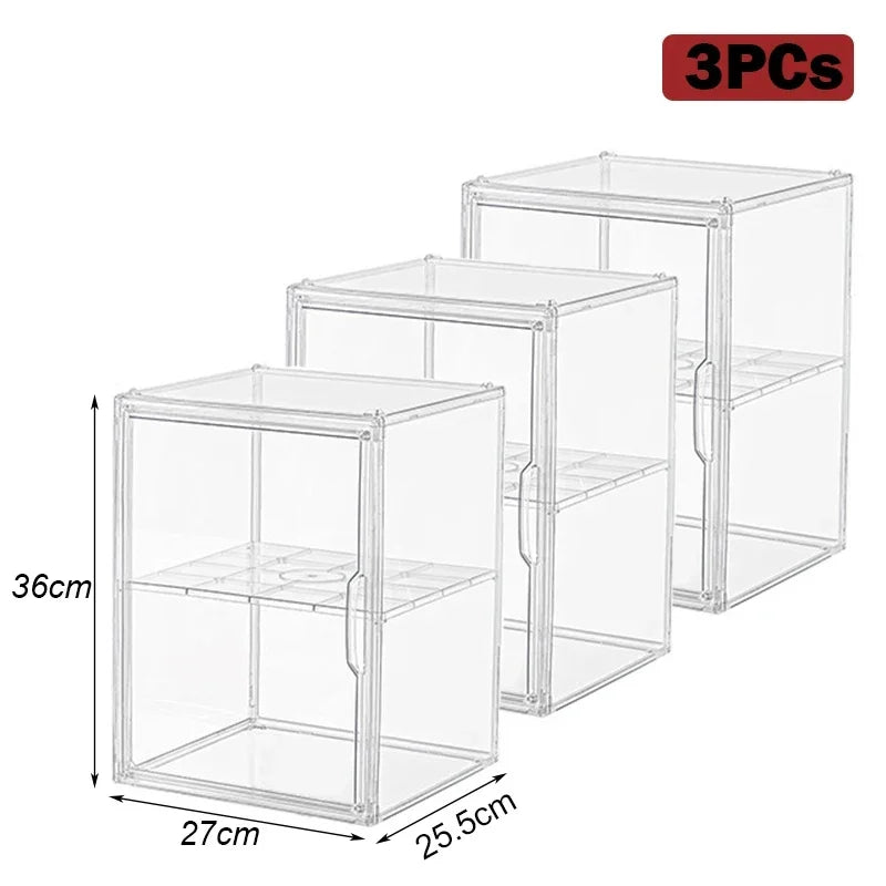 Clear Acrylic Storage Organizer Box – Large Capacity Display Case