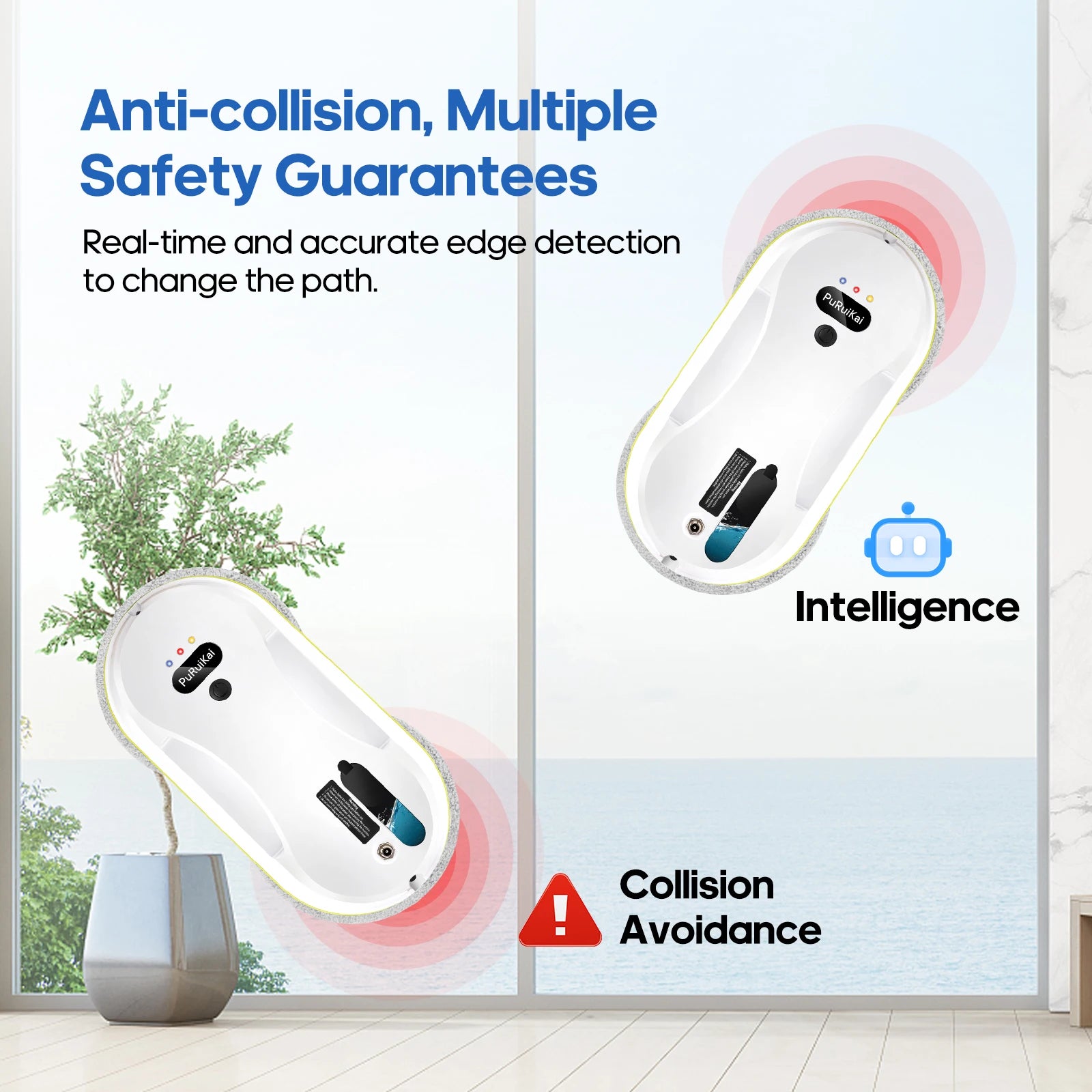 Automatic Window Cleaning Robot with Water Spray