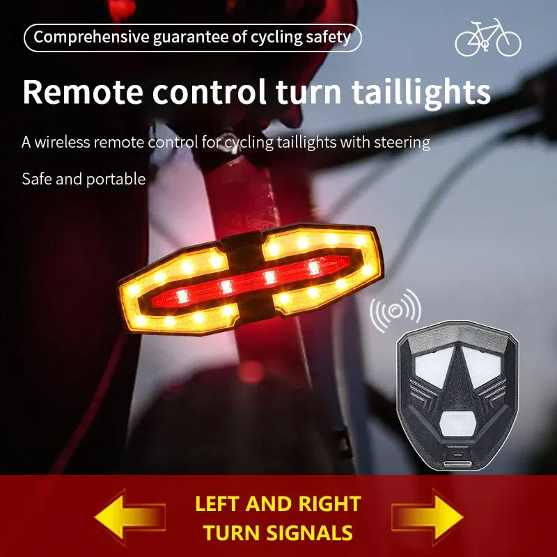 USB Rechargeable Wireless Bike Turn Signals