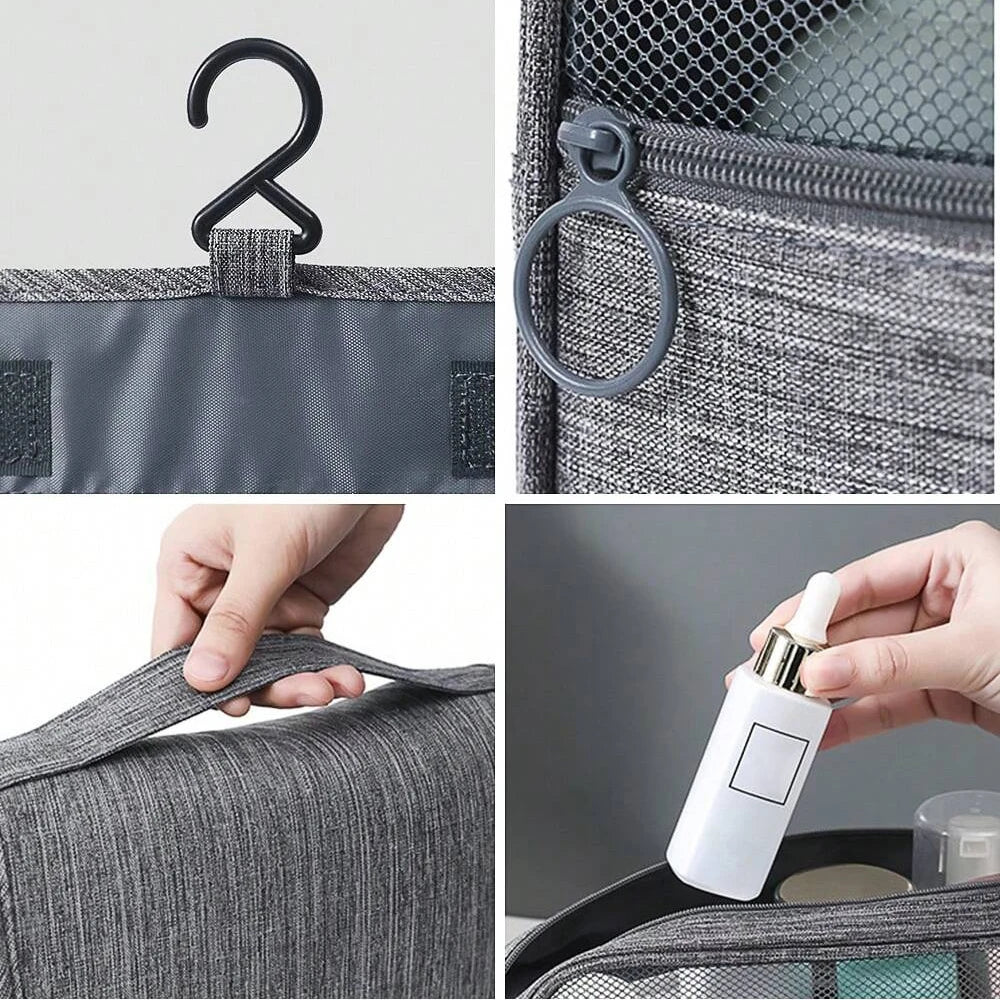 Foldable Hanging Toiletry & Makeup Bag