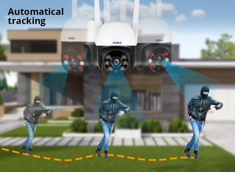 KERUI 10MP 5K Dual-Lens PTZ WiFi Security Camera