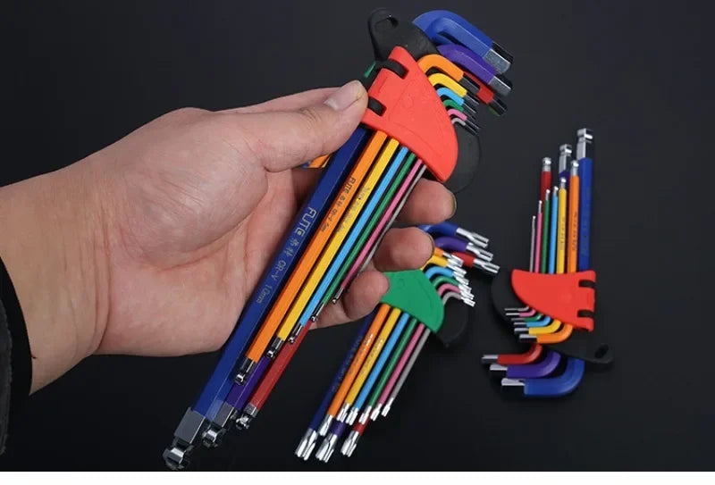 9PCS Long Arm Hex Allen Key Wrench Set (1.5–10mm)