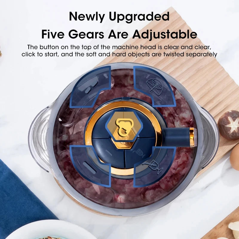 5L Electric Meat Grinder & Food Processor