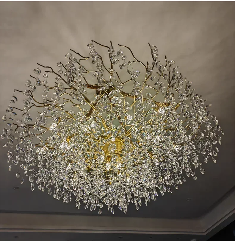 Luxury Gold Crystal LED Chandelier