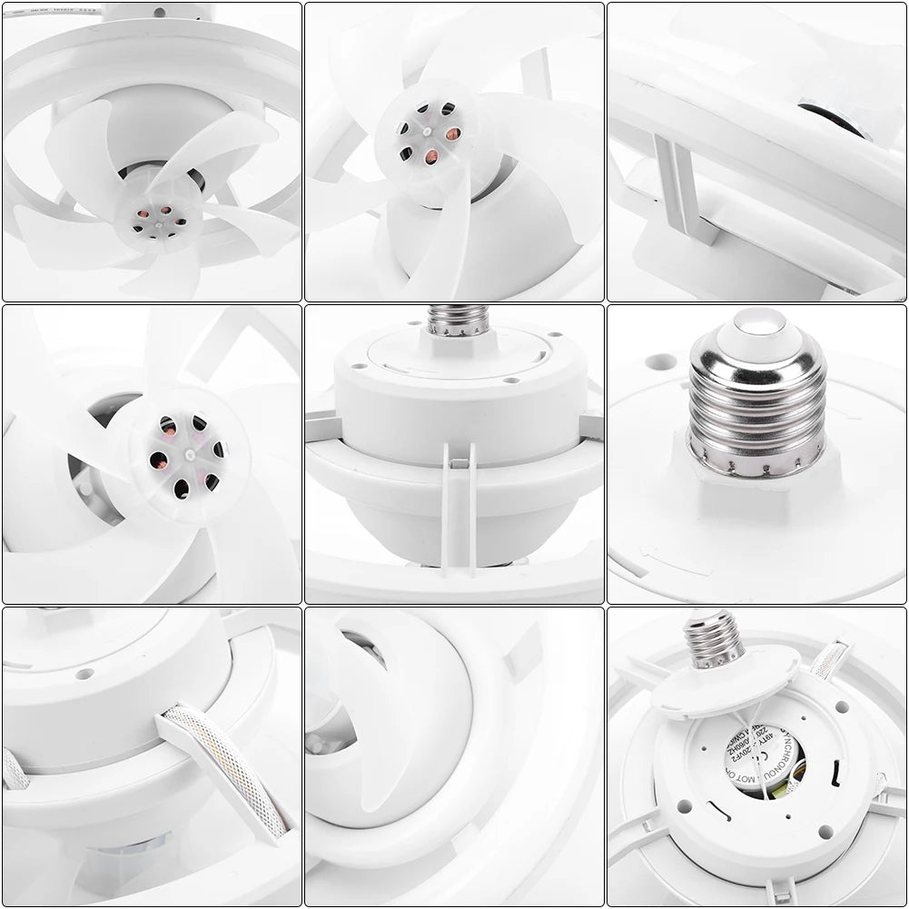 LED E27 Ceiling Fan with Light