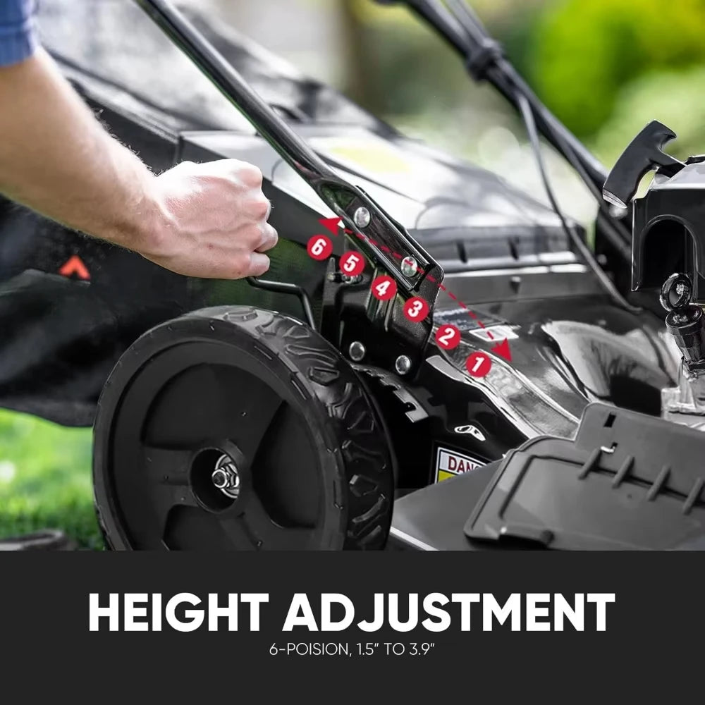 22" Self-Propelled Gas Lawn Mower, 170cc Engine