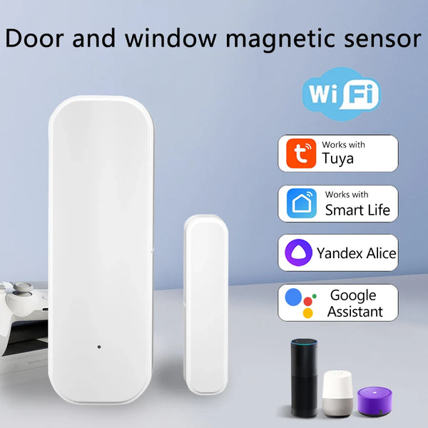 Tuya WiFi/ZigBee Smart Door & Window Sensor – Open/Close Detector
