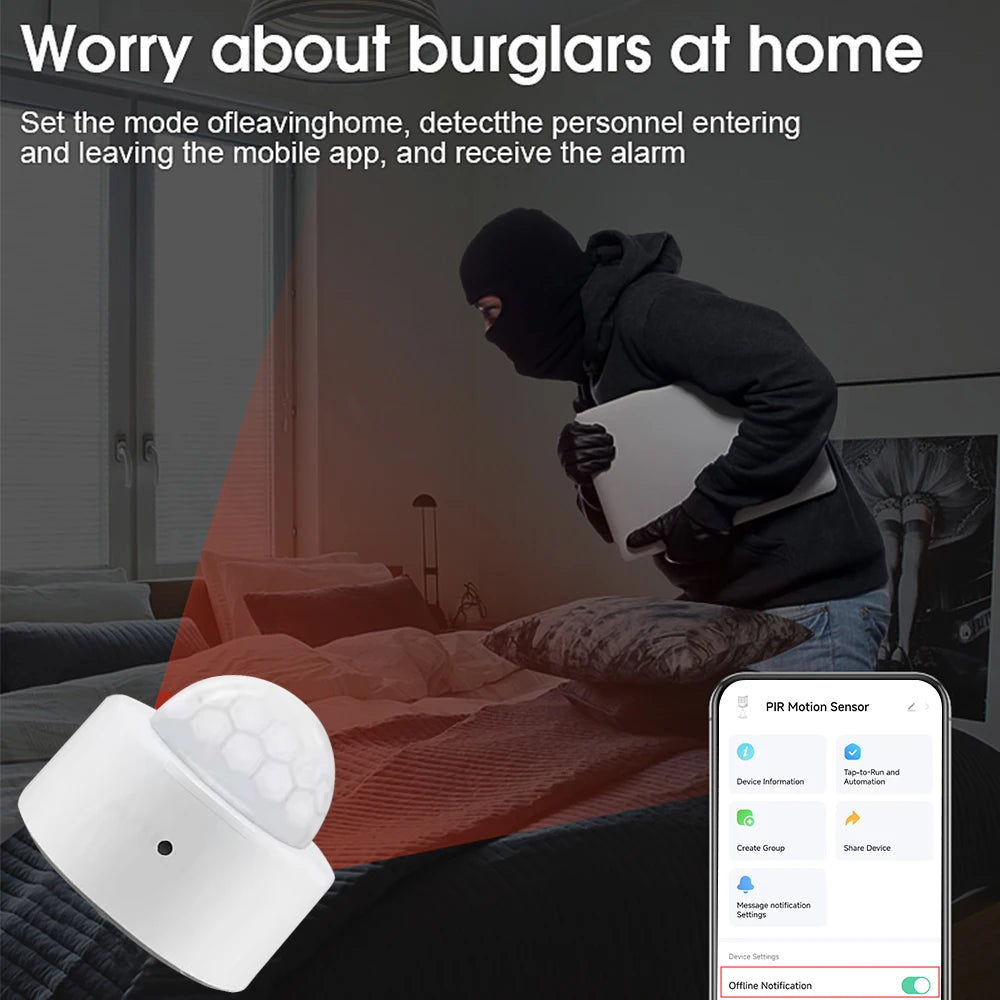 Tuya ZigBee PIR Motion Sensor – Smart Human Body Detector