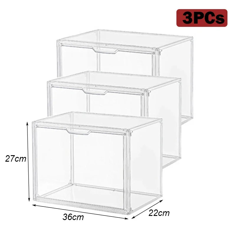 Clear Acrylic Storage Organizer Box – Large Capacity Display Case