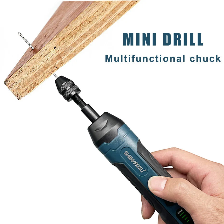 3.6V Cordless Electric Screwdriver Set – Rechargeable Mini Drill