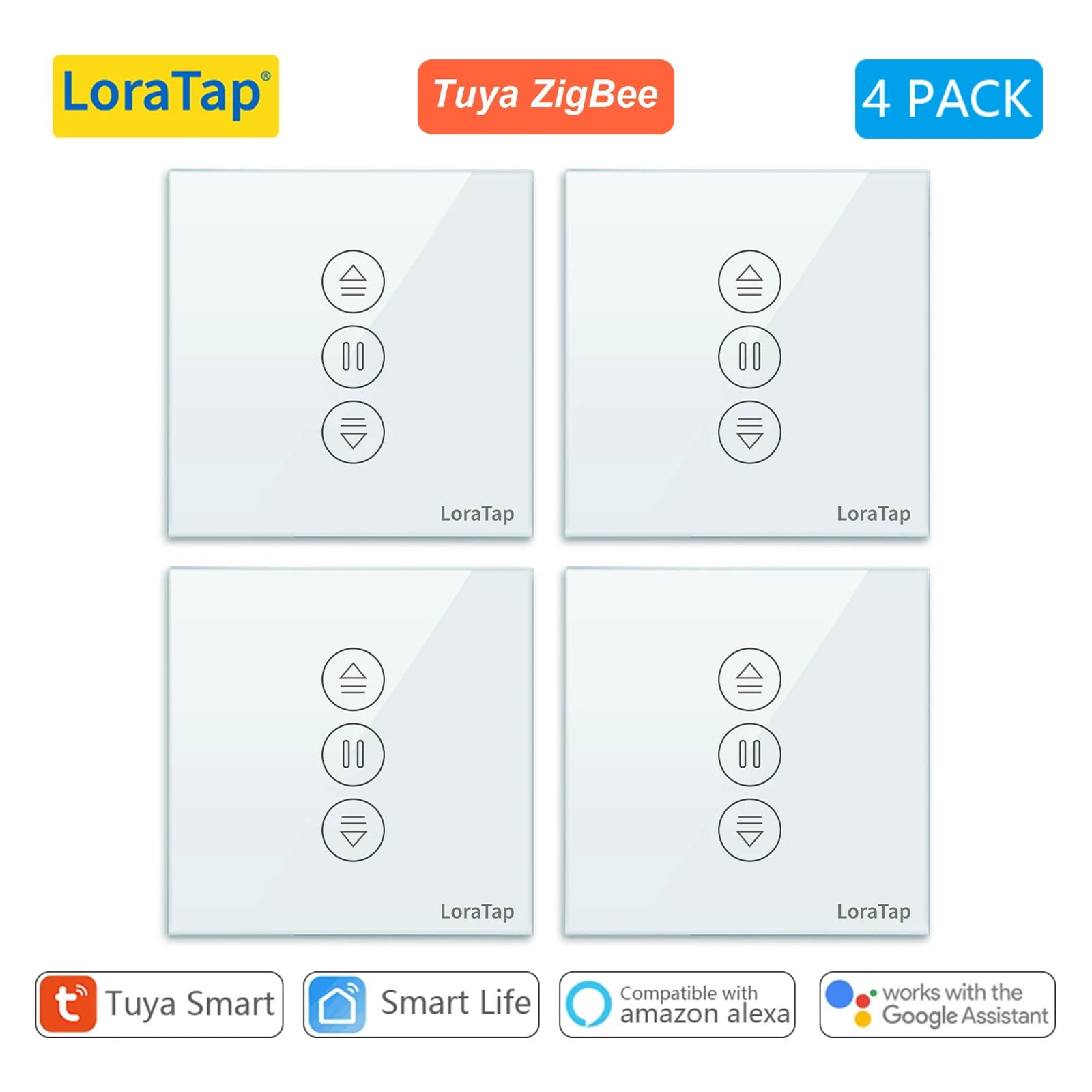 LoraTap ZigBee Curtain & Blind Switch – Smart Motor Control