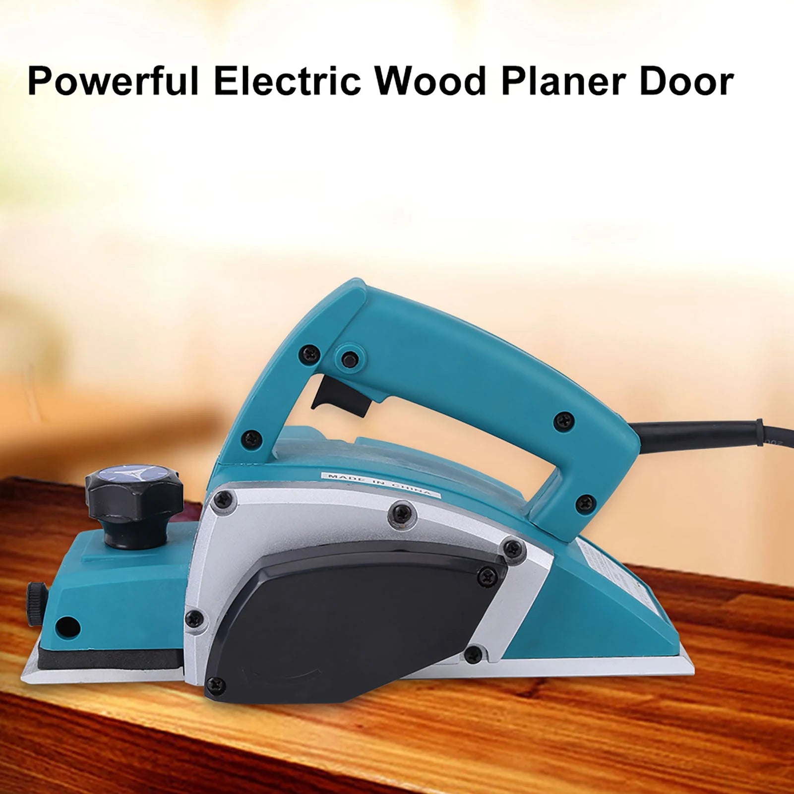 800W Portable Electric Wood Planer – 16000RPM