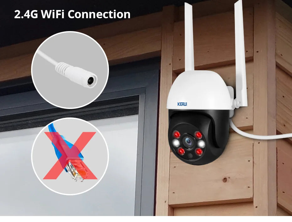 KERUI 10MP 5K Dual-Lens PTZ WiFi Security Camera
