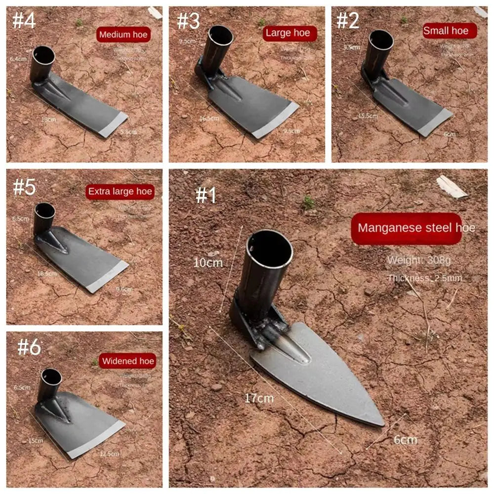 Forged Steel Garden Hoe for Digging & Weeding