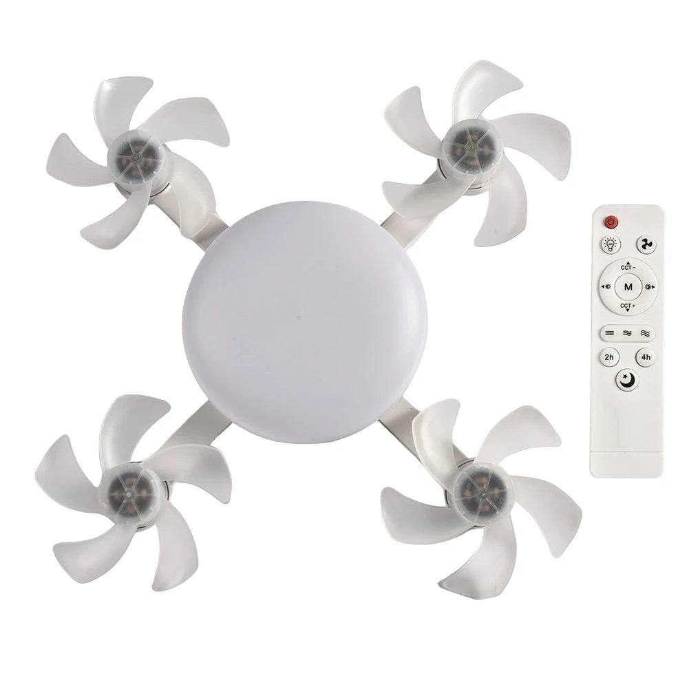 Drone Ceiling Fan with LED Lantern