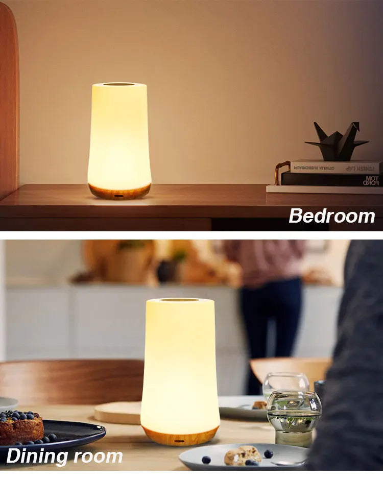 RGB LED Night Light – 13-Color Touch & Remote Control Lamp